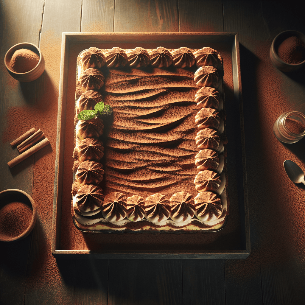 Classic Italian Tiramisu with Mascarpone Cream