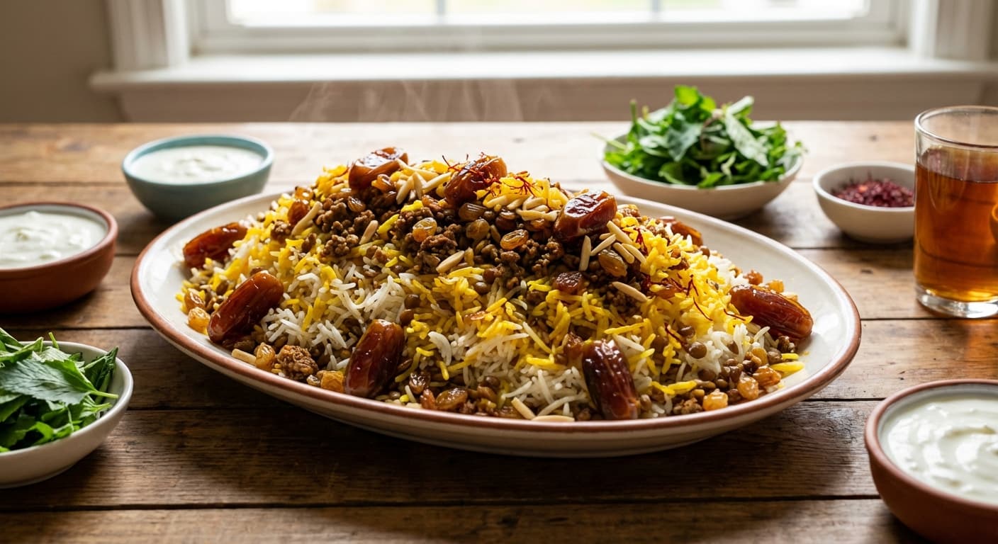 Adas Polo Makhsoos — Persian Special Lentil Rice - authentic persian recipe