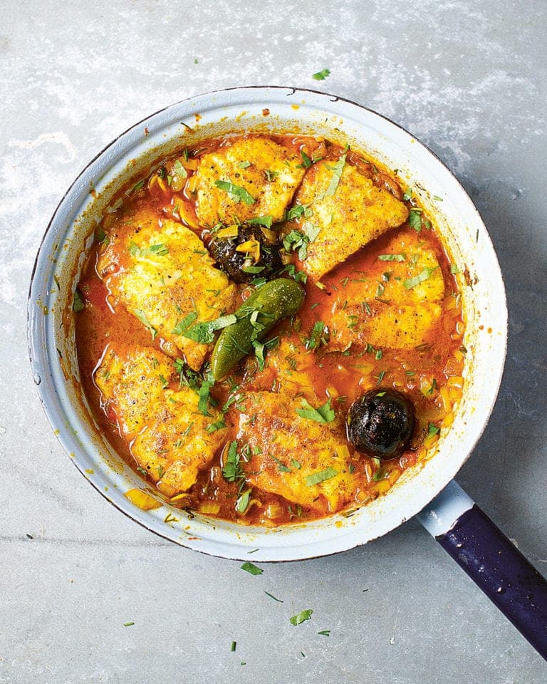 Persian-Style Coconut Fish Curry Stew (Khoresh Kari ba Mahi)