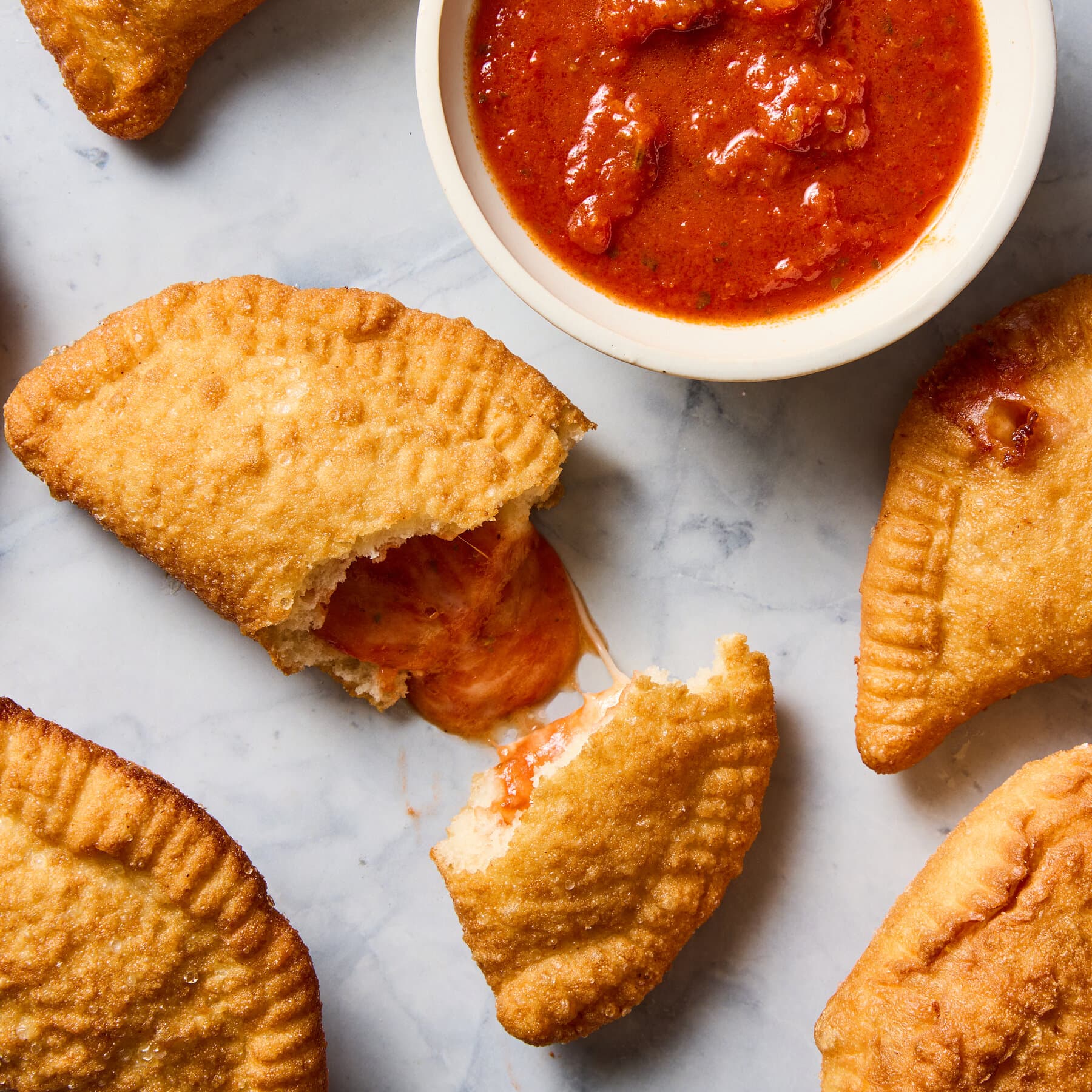 Baked Vegetable & Shrimp Panzerotti