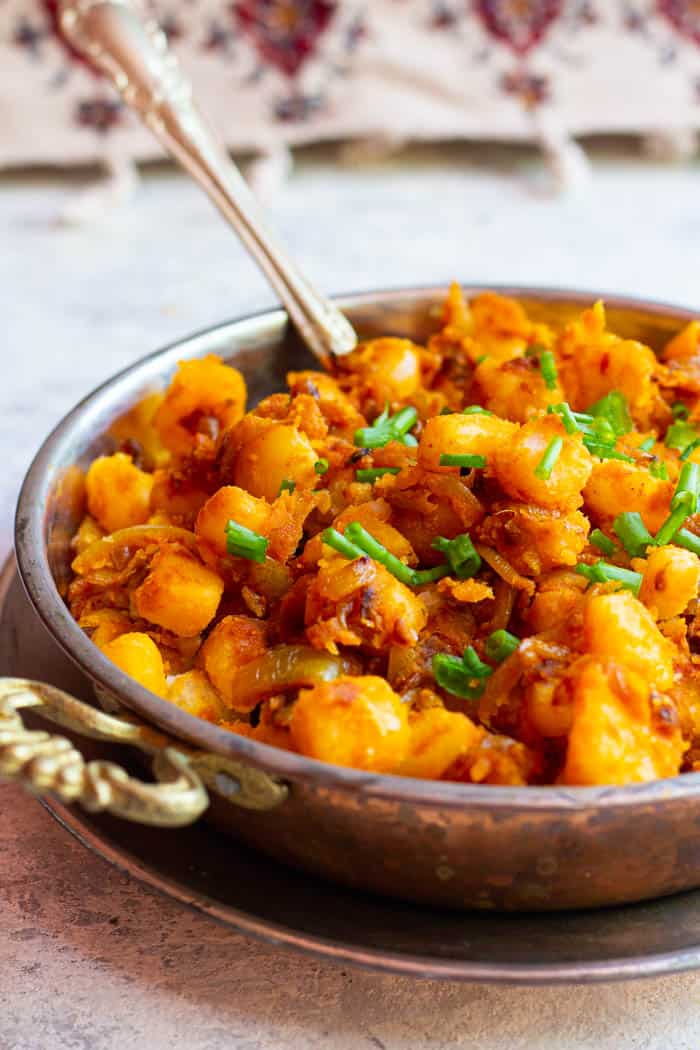 Persian-Style Curried Fried Potatoes with Peppers