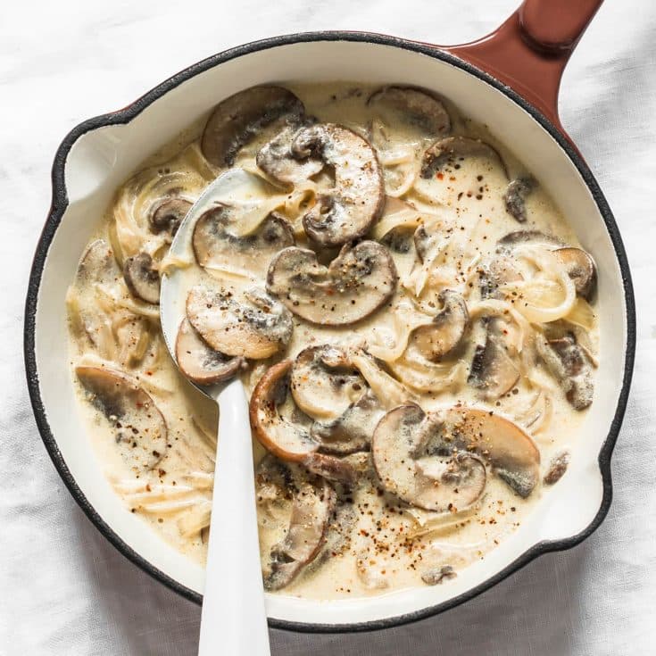 Persian-Style Creamy Baked Mushrooms (Qarch ba Kerm)
