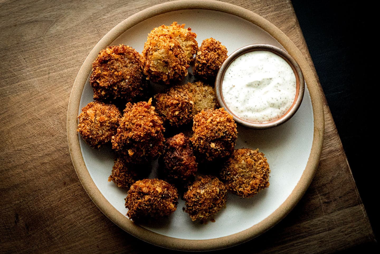 Crispy Persian-Style Fried Mushrooms (Gharch Sookhari)