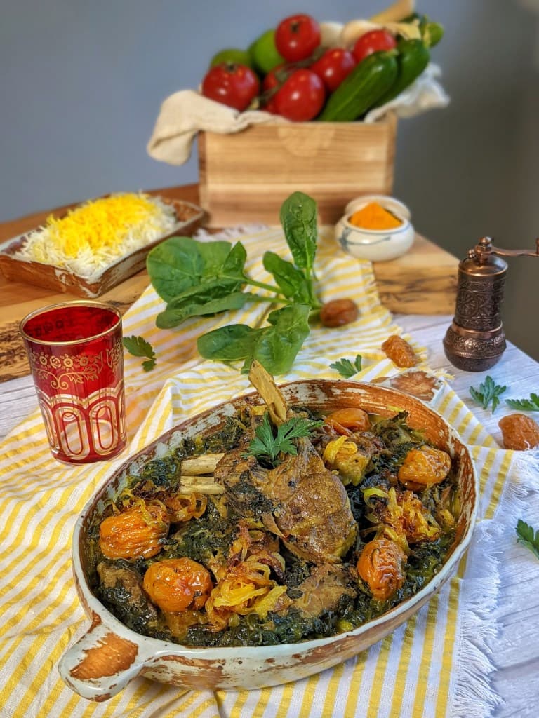 Baked Potato and Spinach Casserole with Mozzarella