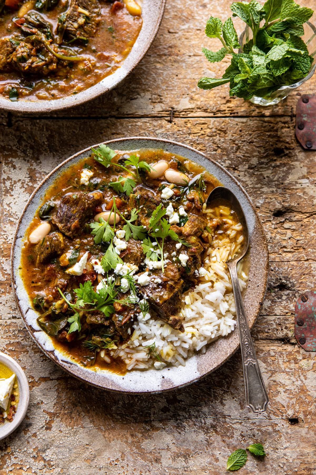 Persian-Style Ginger Beef Stew (Khorak Goosht Zanjabili)
