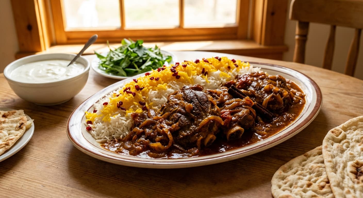 Chelo Goosht Semnani — Semnani Lamb with Rice - authentic persian recipe