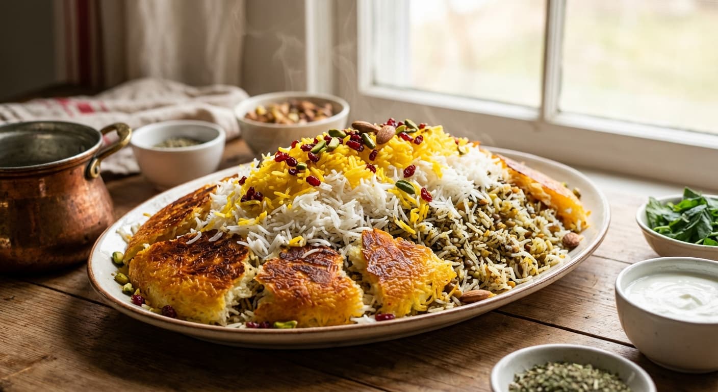 Chelo va Polow — Persian Steamed Rice & Mixed Rice Master Method - authentic persian recipe