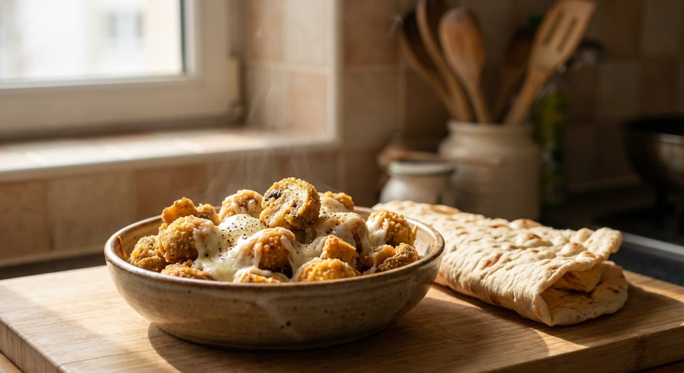 Chips-e Gharch — Persian Fried Mushrooms - authentic persian recipe