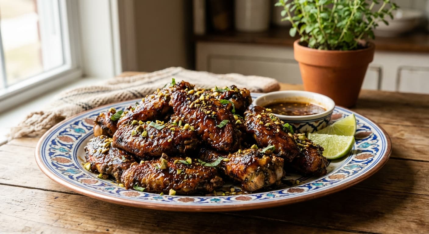 Bal-e Morgh-e Tord — Crispy Persian-Style Peanut Glazed Chicken Wings - authentic persian recipe