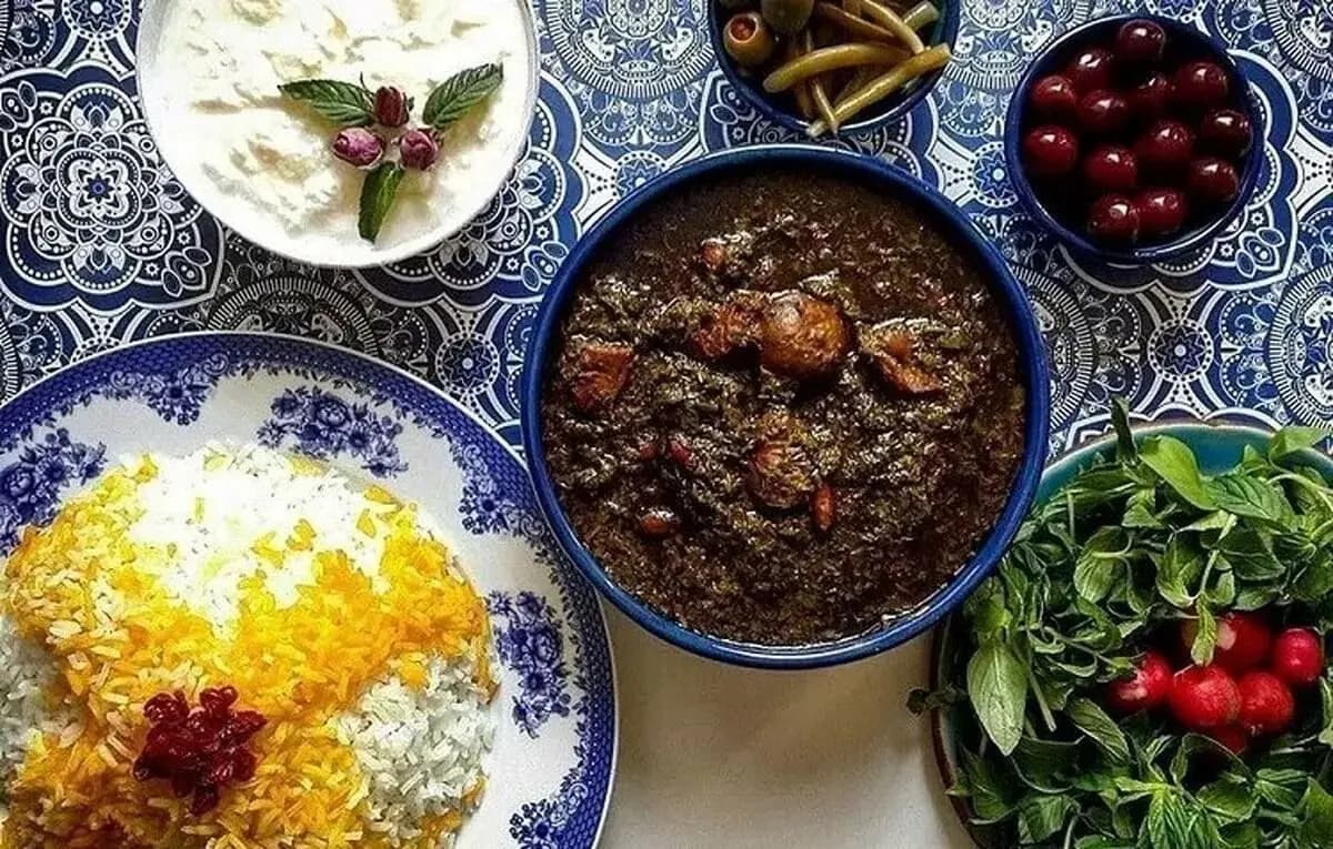 Persian Basil and Eggplant Stew (Khoresh Reyhan)