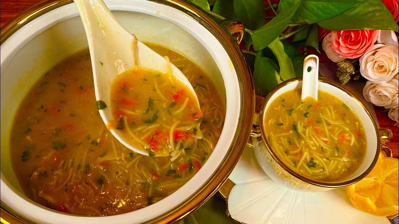 Persian Dill Chicken Noodle Soup (Soup-e Morgh)