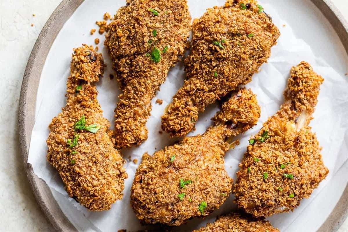 Oven-Fried Persian-Style Yogurt-Marinated Chicken