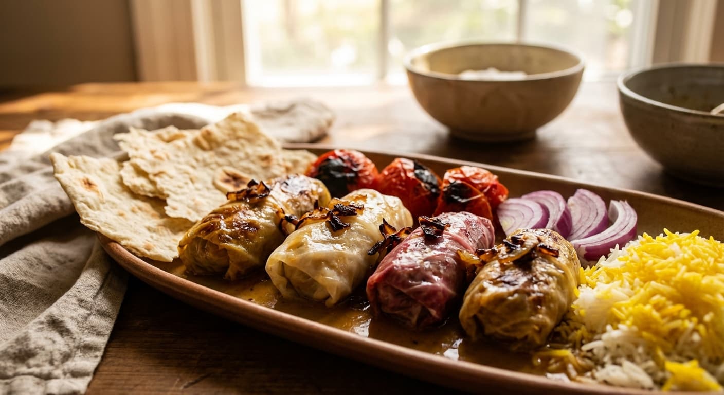 Dolmeh Kebab — Persian Stuffed Cabbage Rolls - authentic persian recipe