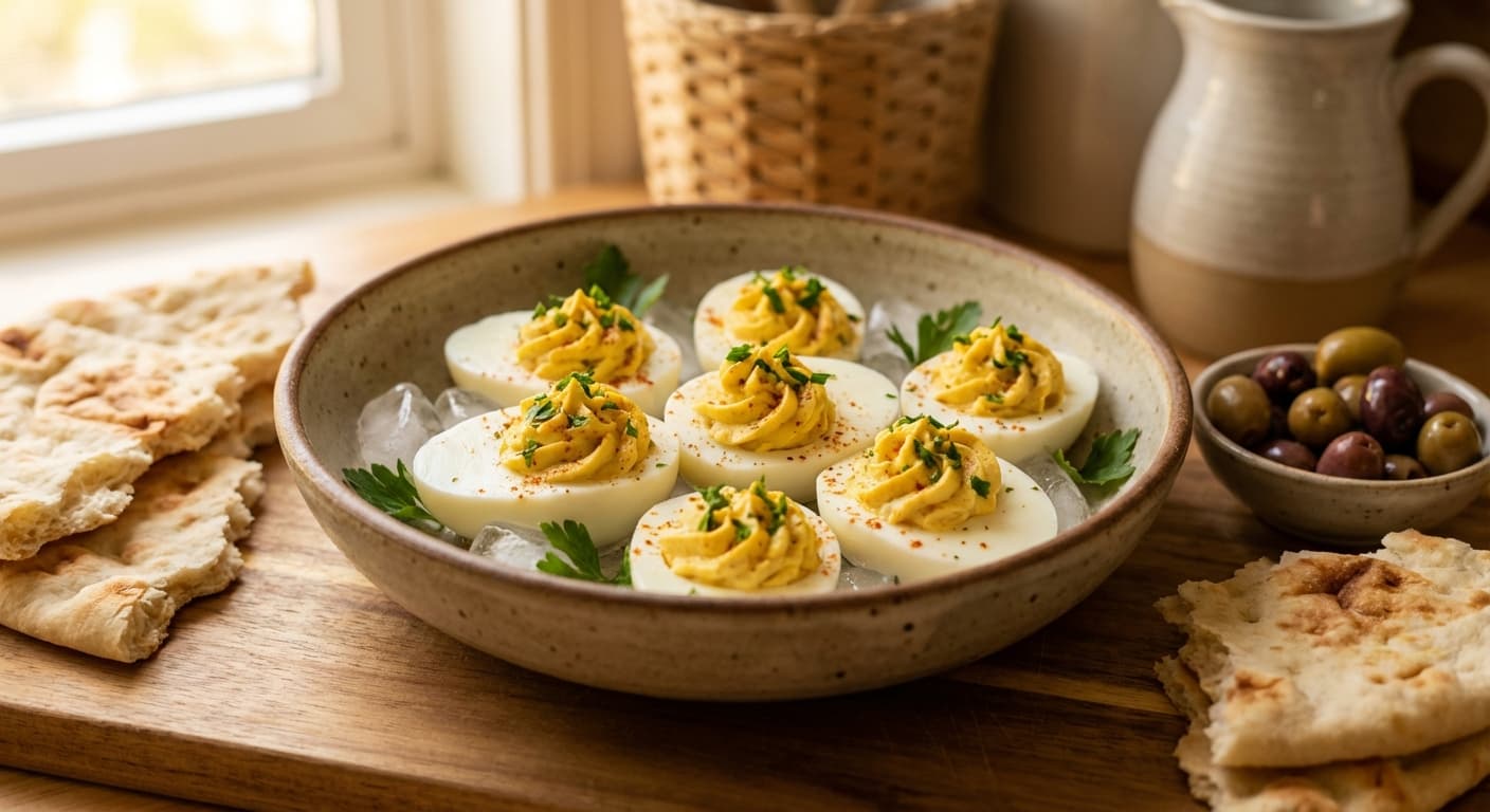 Dolmeh Tokhm Morgh — Persian Stuffed Eggs - authentic persian recipe