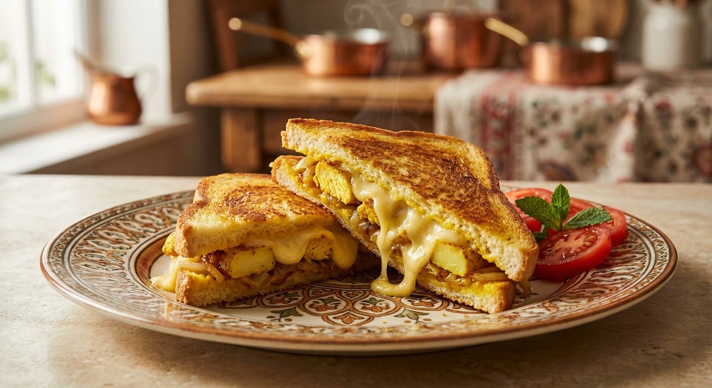 Esnak Holandi — Persian Dutch-Style Chicken Toast Sandwich - authentic persian recipe