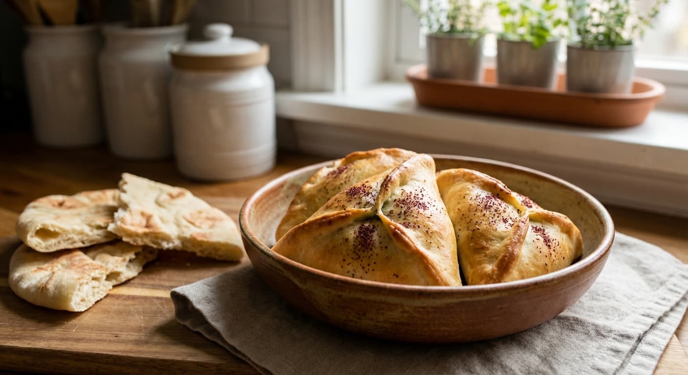 Fatayer Sabanekh — Spinach Hand Pies with Sumac - authentic persian recipe