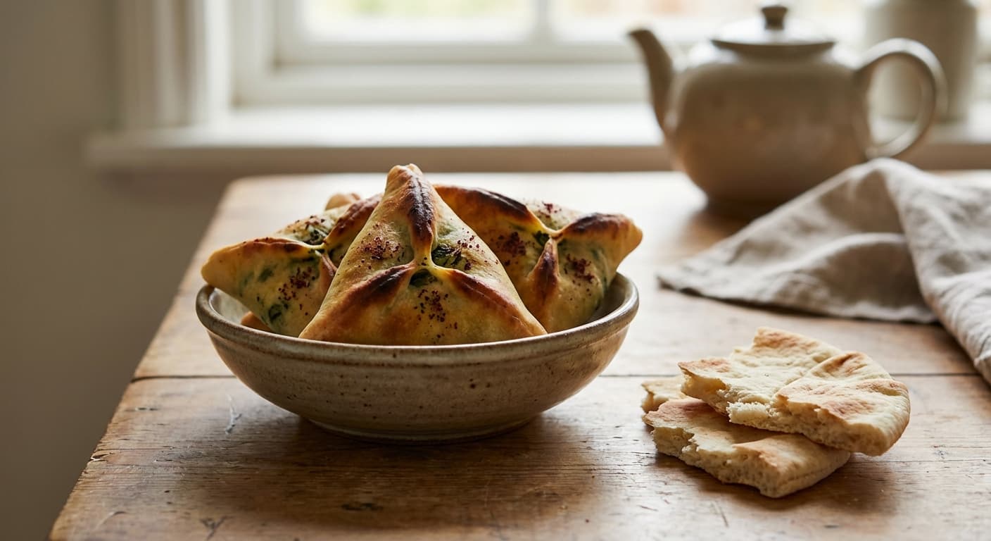 Fatayer Sabanekh — Levantine Spinach Pies with Sumac - authentic arabic recipe