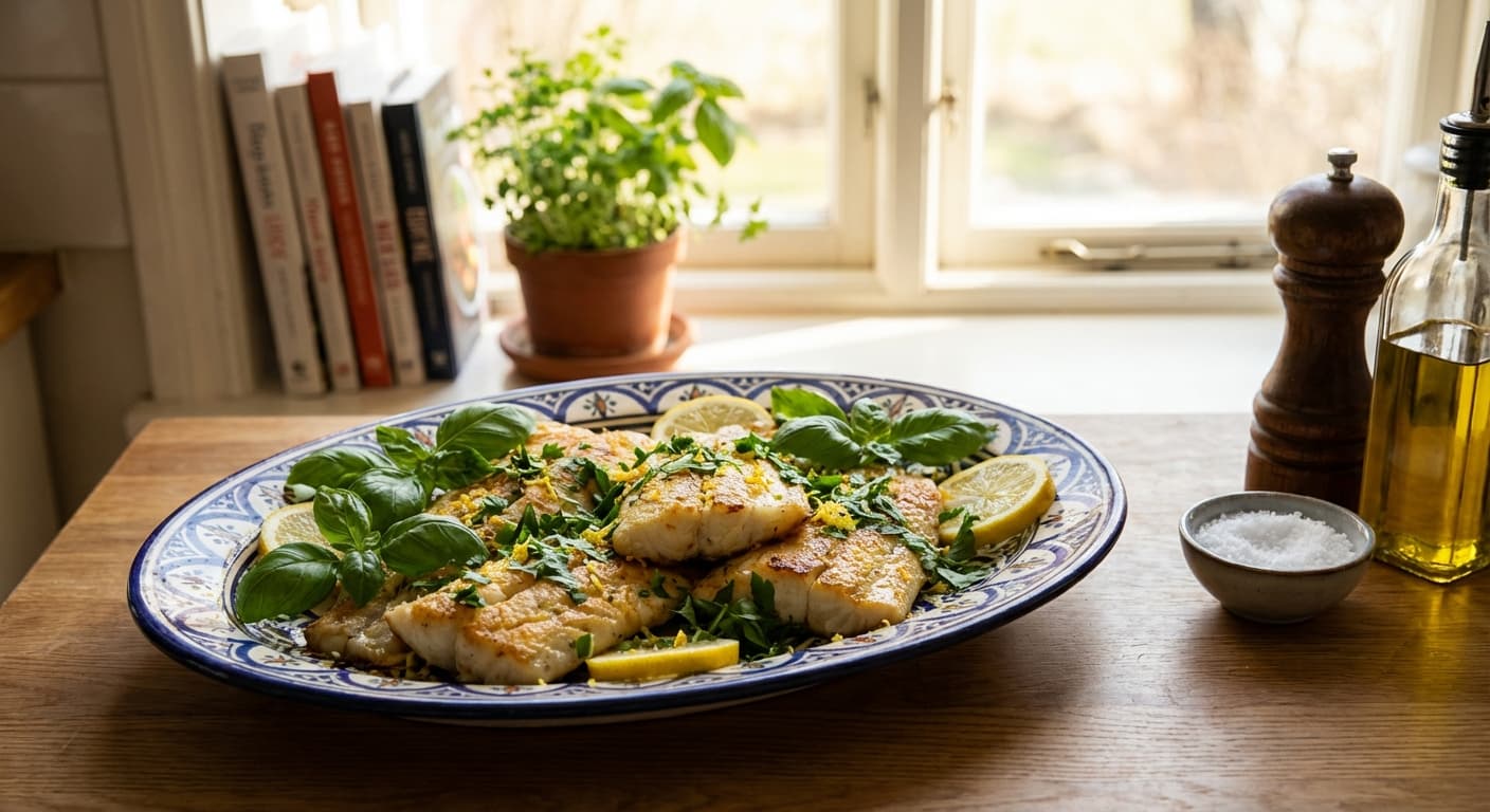 Fileh Limoo Lehestani — Polish-Style Lemon-Herb Fish - authentic persian recipe