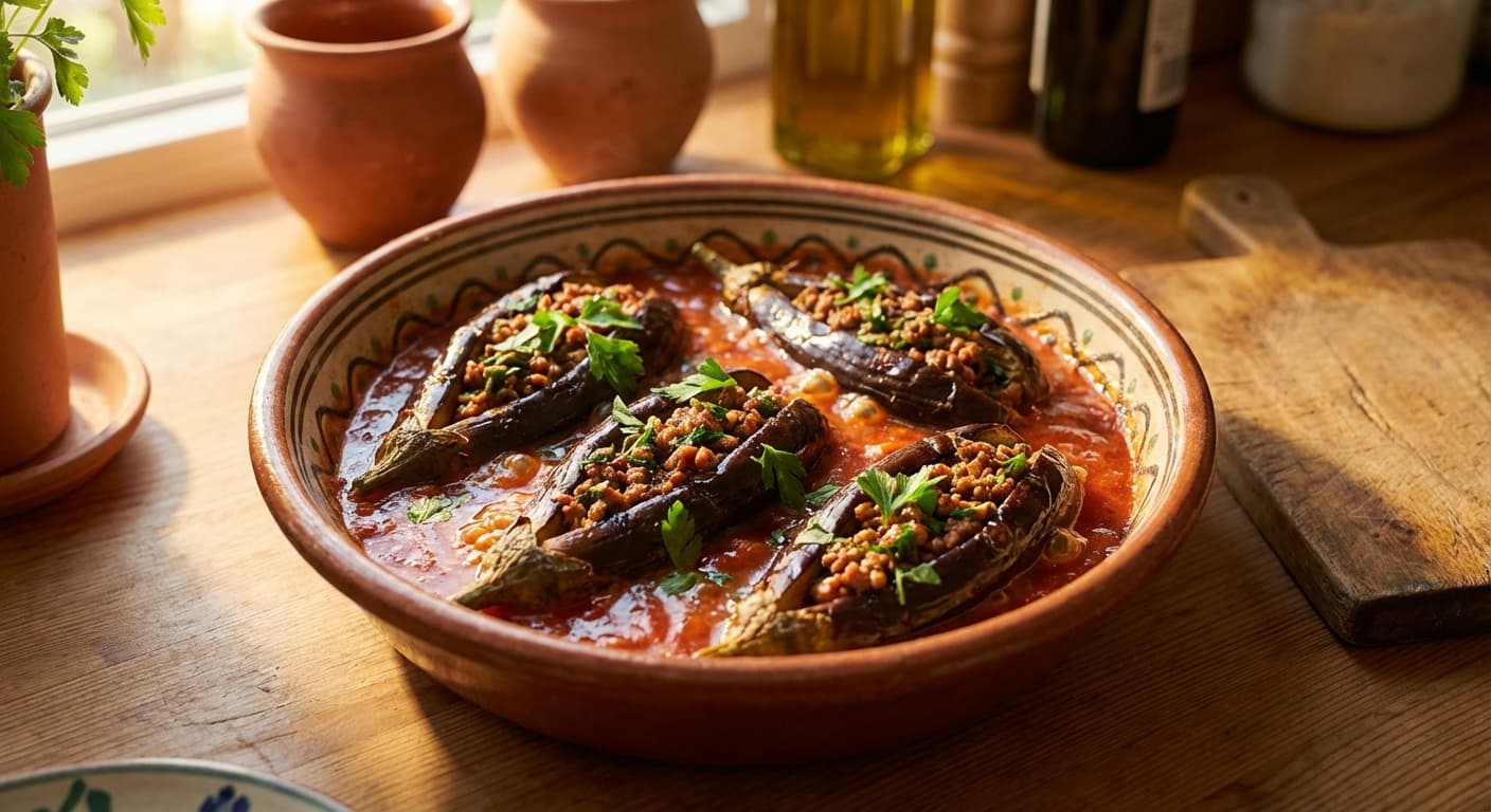 Garni Yarikh — Azerbaijani Stuffed Eggplants - authentic persian recipe