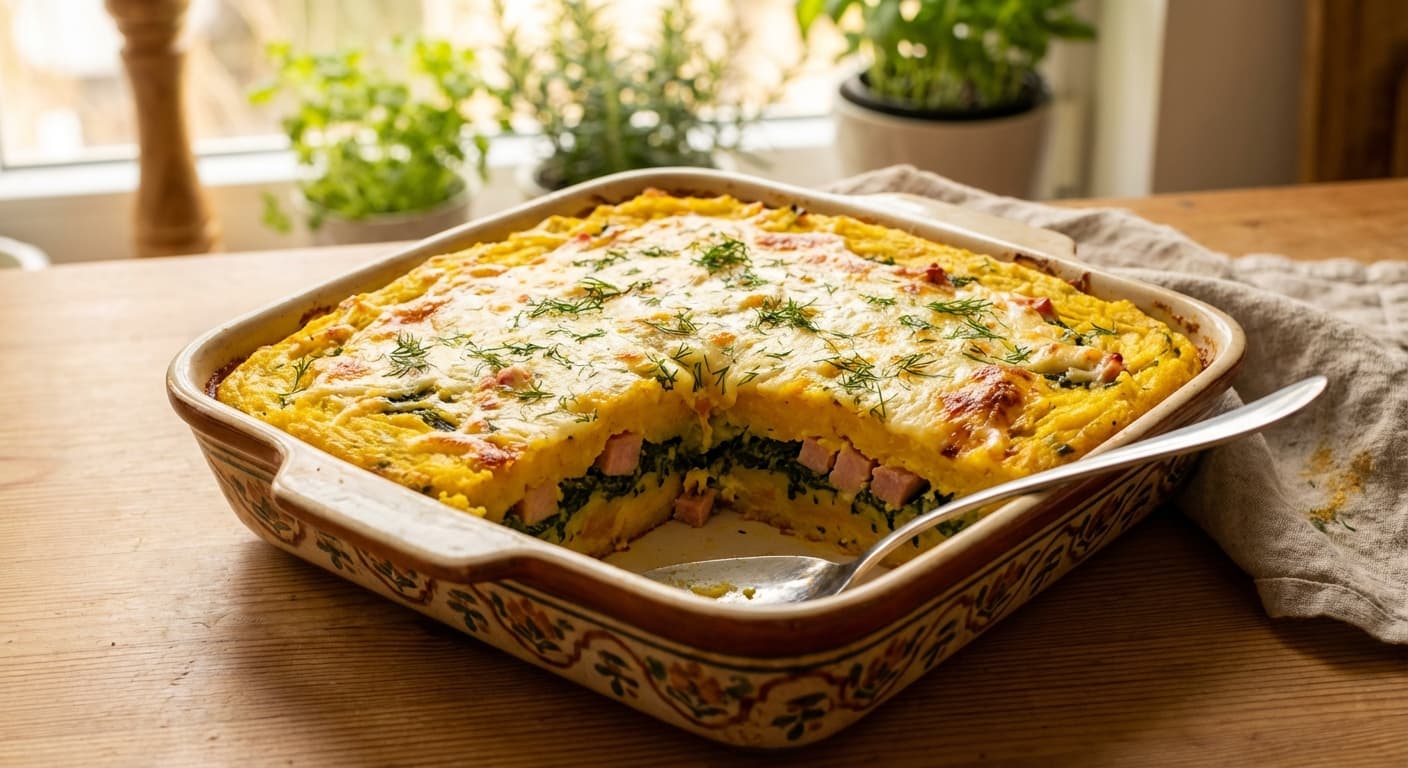 Tahchin-e Sibzamini va Esfenaj — Persian Golden Potato and Spinach Casserole - authentic persian recipe