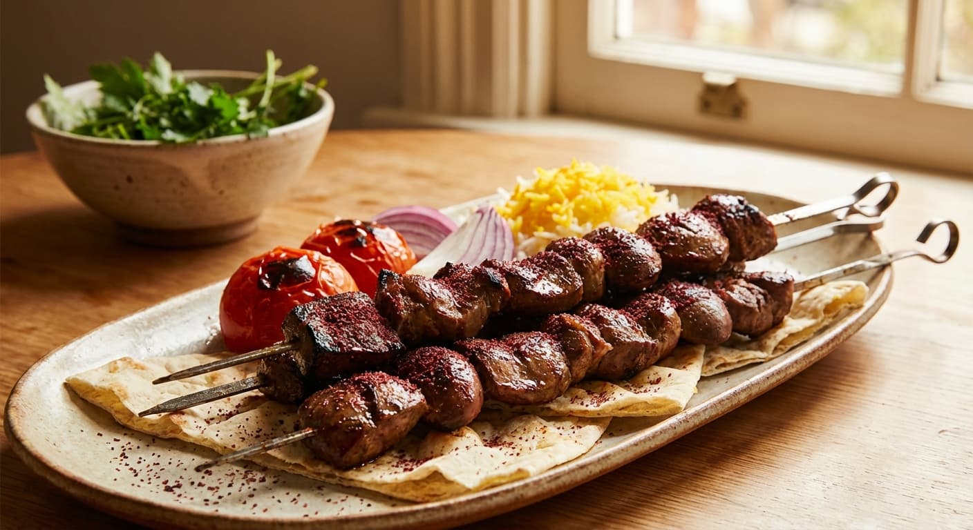 Jigar va Qalveh — Persian Lamb Liver and Kidney Kebabs - authentic persian recipe