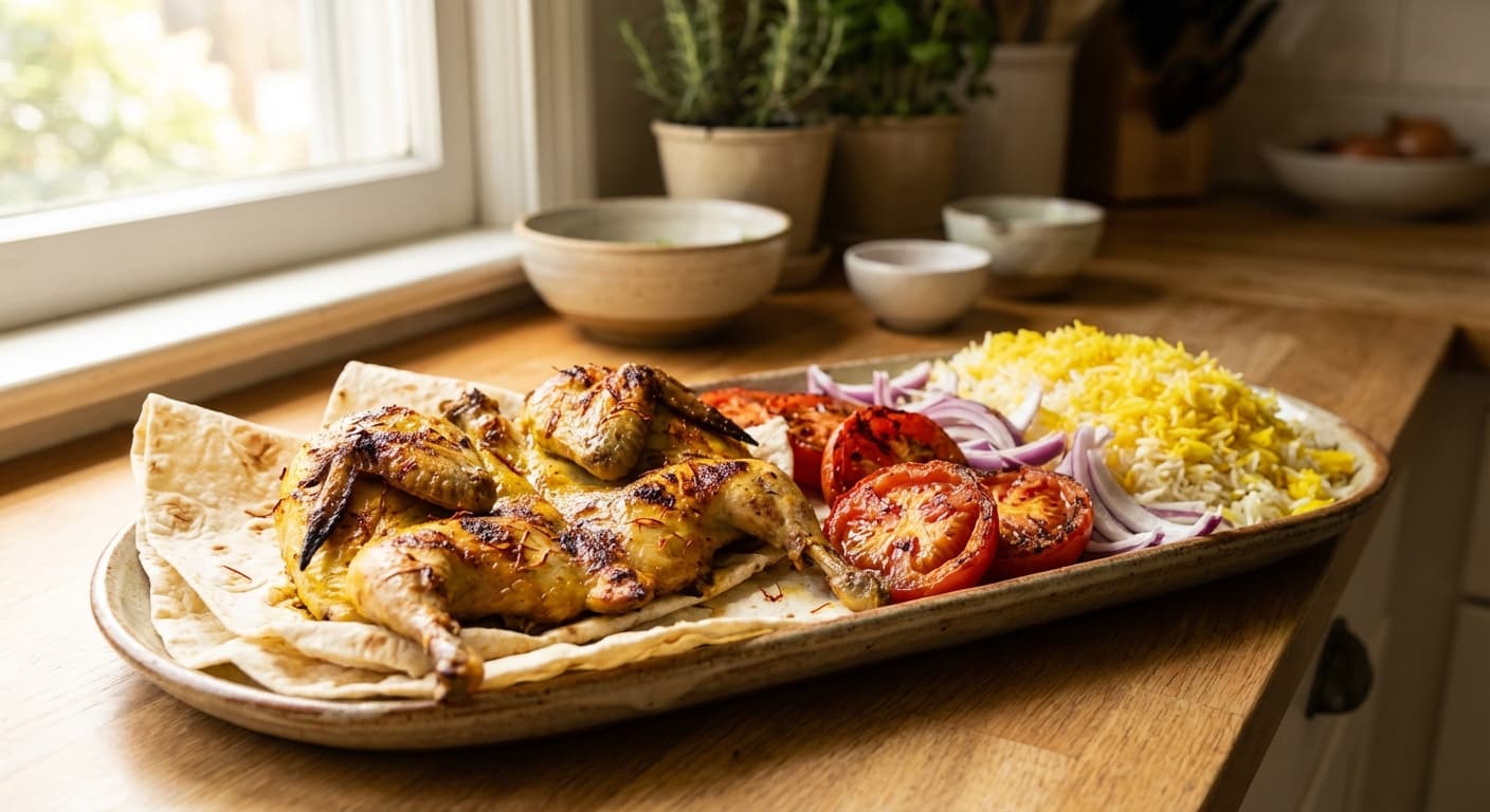 Kabab Beldarchein — Persian Saffron-Infused Quail Kebabs - authentic persian recipe