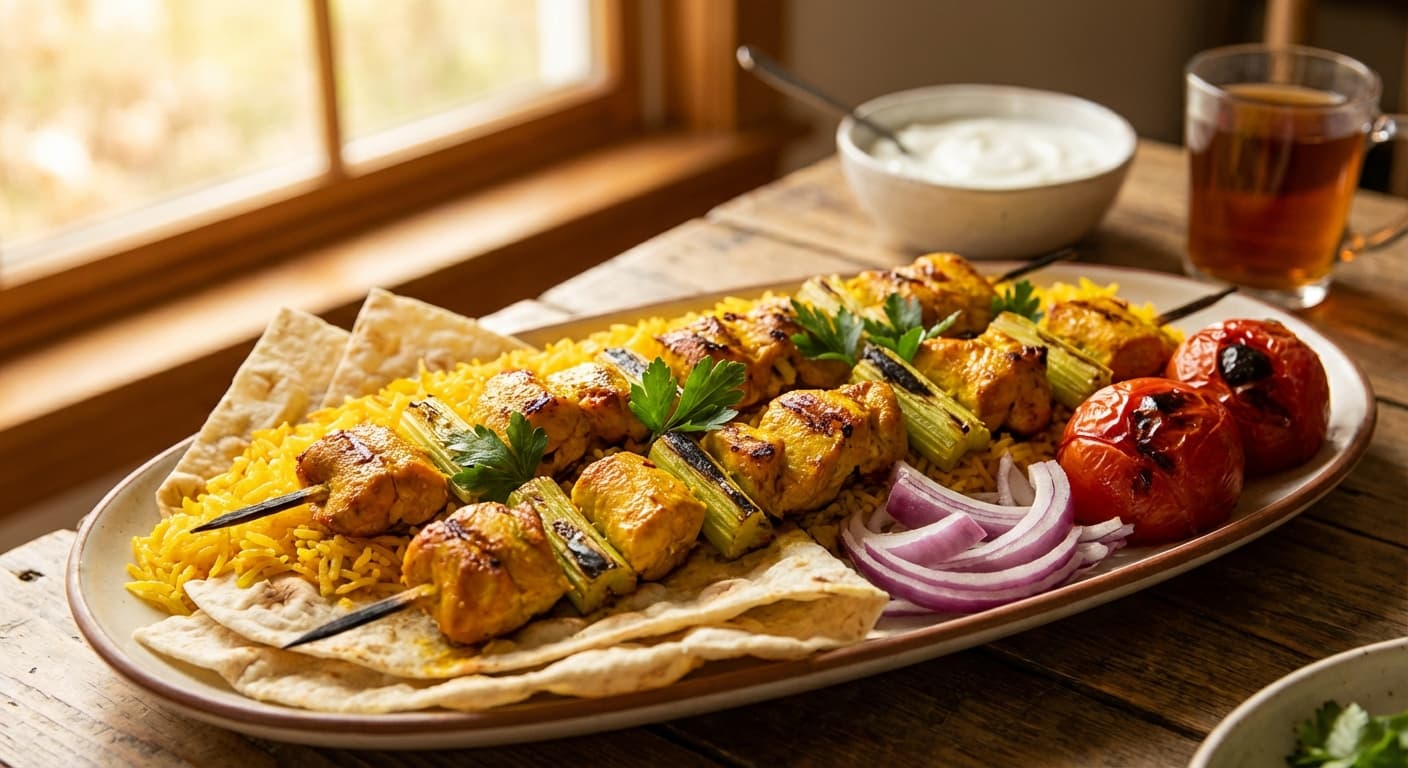 Kabab-e Morghabi — Persian Saffron-Infused Duck Kebabs - authentic persian recipe