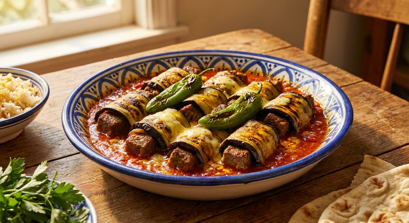 Kabāb Eslīm — Persian Stuffed Eggplant Rolls - authentic persian recipe