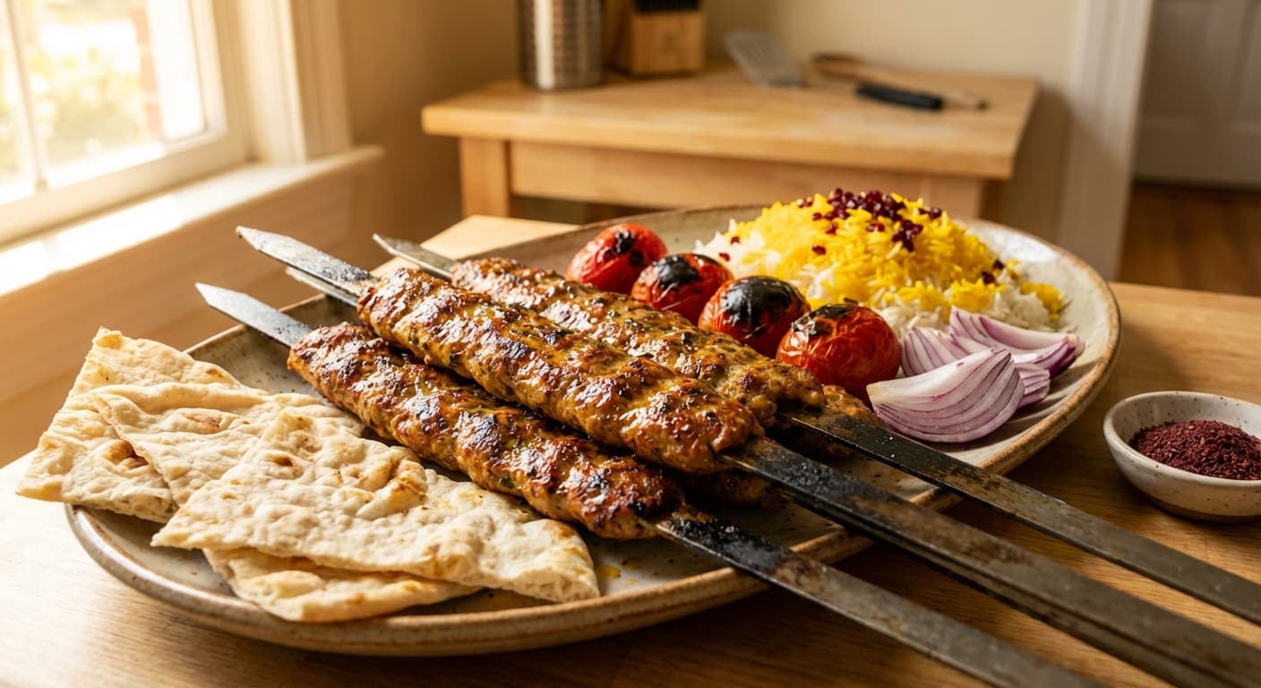 Kabab Koobideh Morgh — Persian Ground Chicken Kebabs - authentic persian recipe