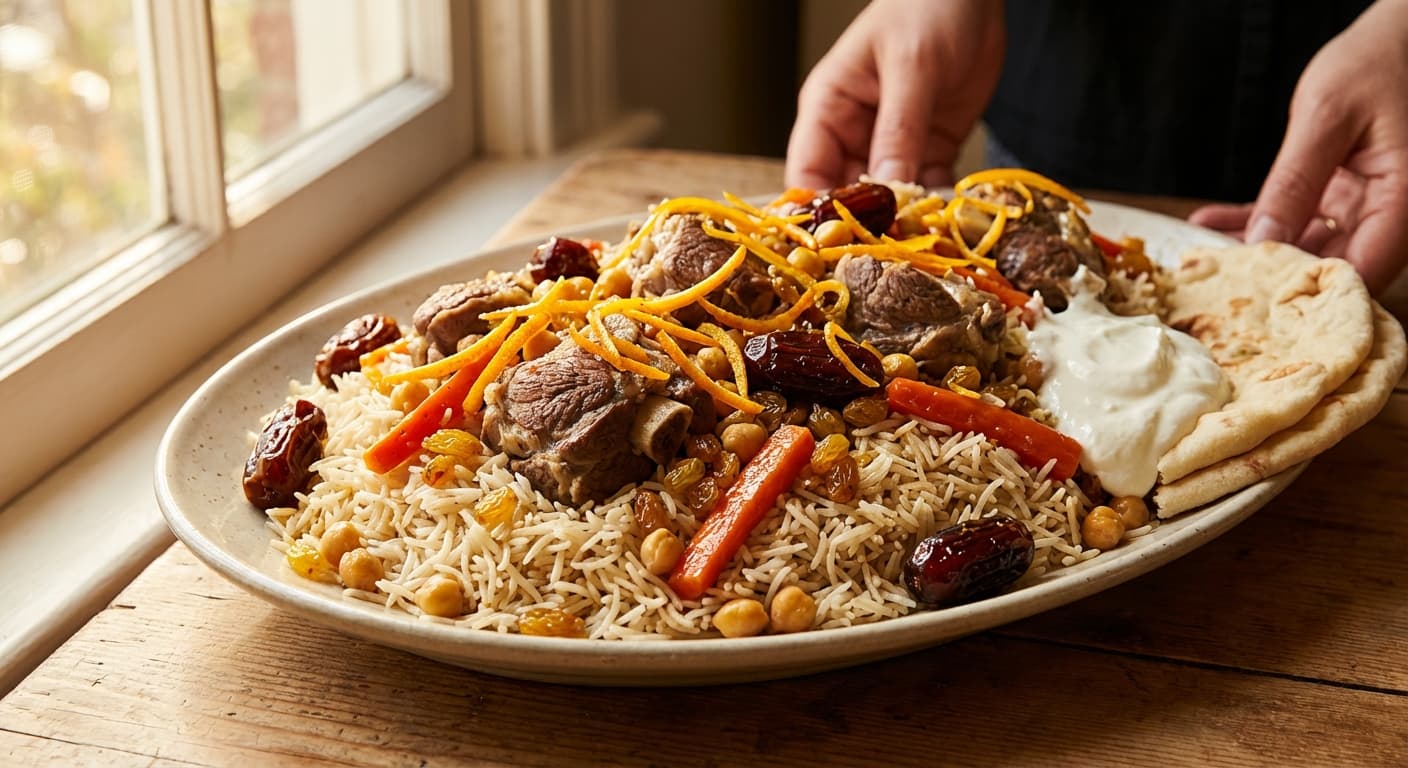 Kabuli Pilaf — Afghan Celebratory Rice with Meat - authentic persian recipe