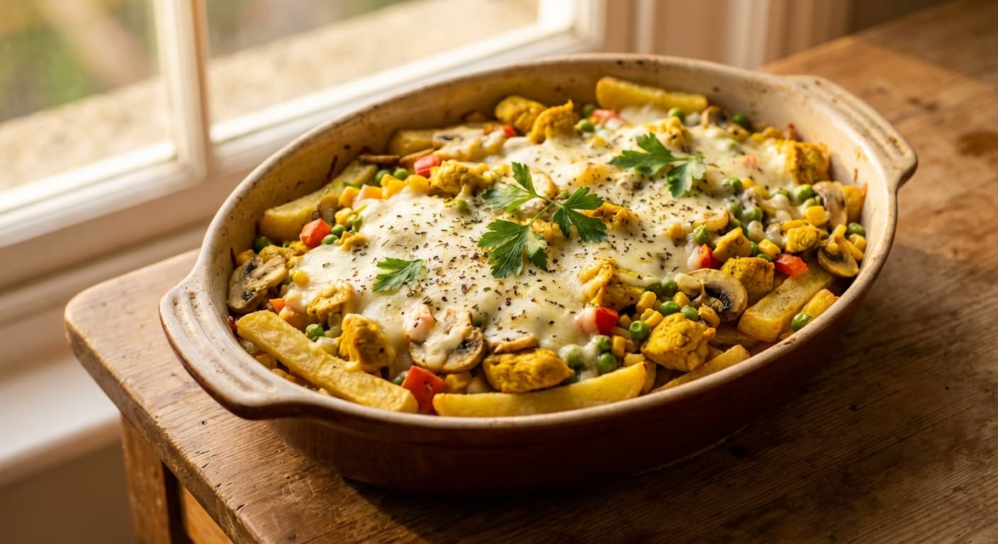 Khorak-e Chips o Panir — Persian-Style Pizza-Chips Bake - authentic persian recipe