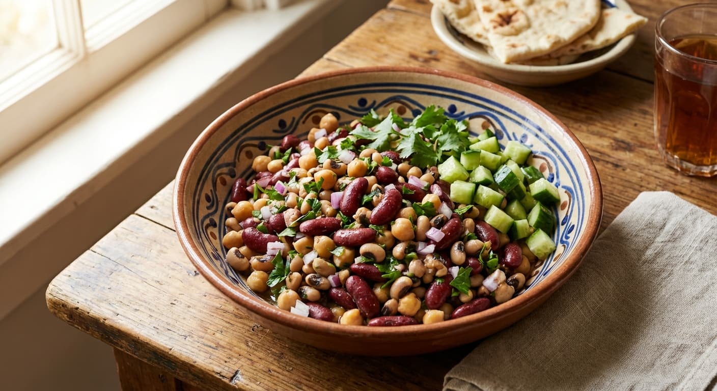 Khorak-e Garm-e Loobia — Persian Warm Three-Bean Medley - authentic persian recipe