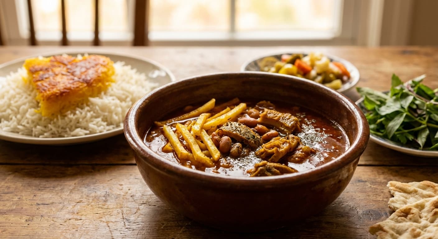 Khorak-e Sirabi — Persian Slow-Cooked Tripe and Potato Stew - authentic persian recipe