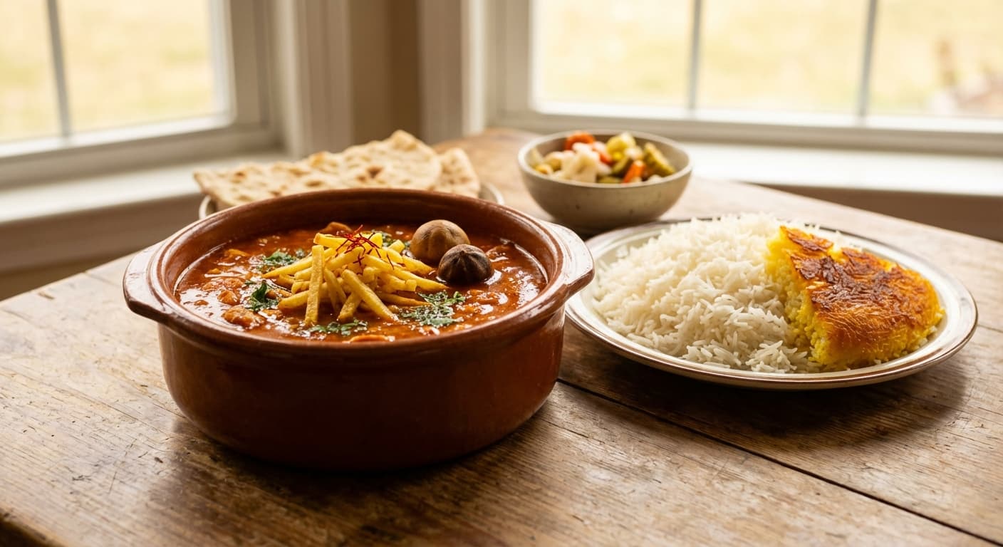 Khoresht Gheymeh — Persian Split Pea Stew with Ground Beef - authentic persian recipe