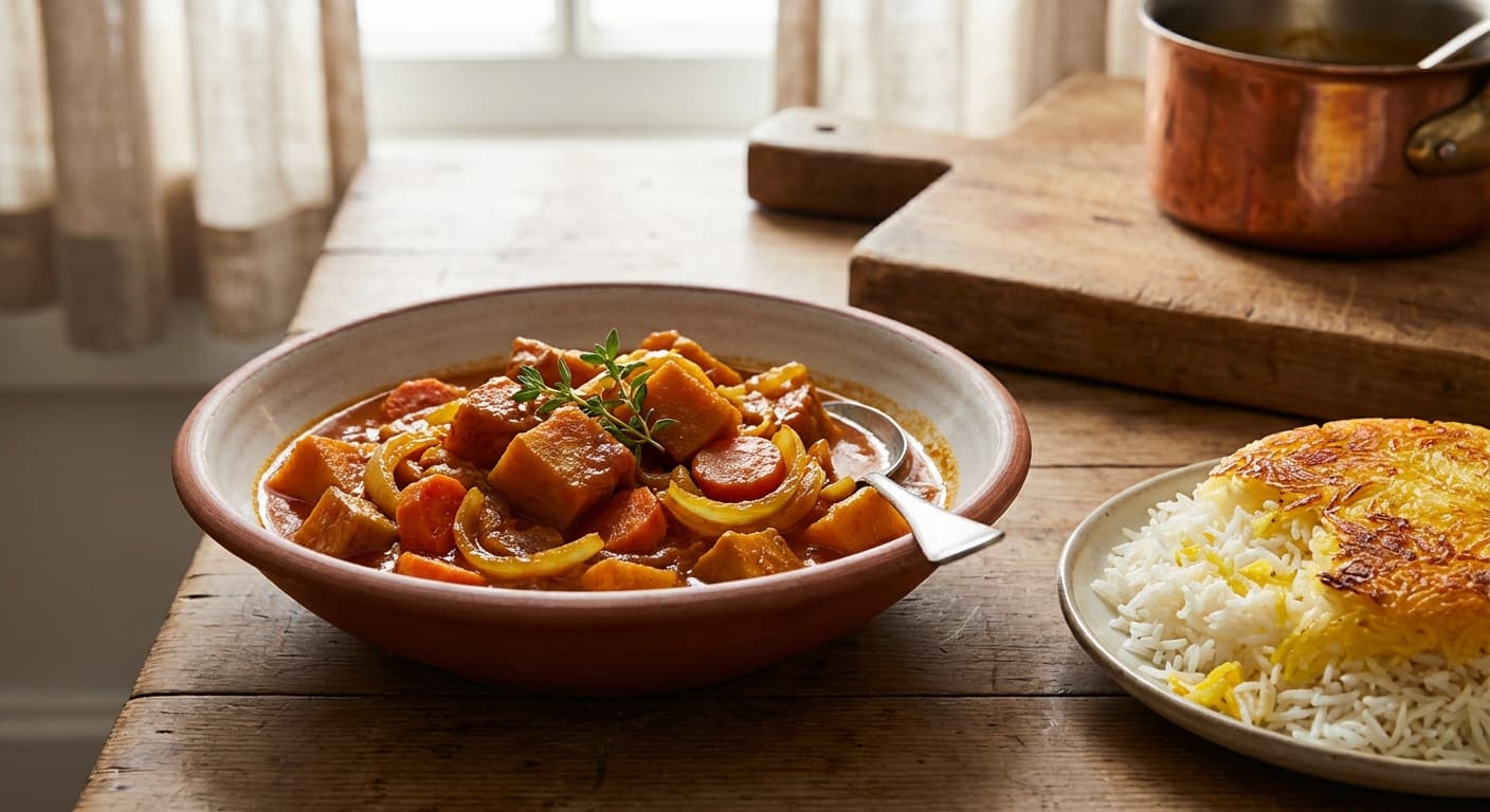 Khoresht Kadoo — Persian Pumpkin Stew - authentic persian recipe