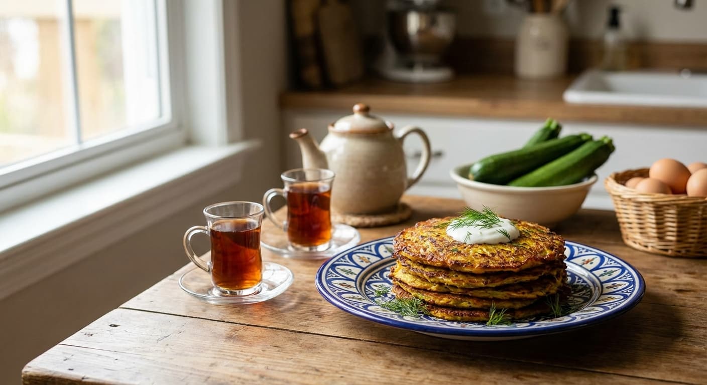 Kookoo-ye Kadoo — Persian Zucchini Parmesan Pancakes - authentic persian recipe