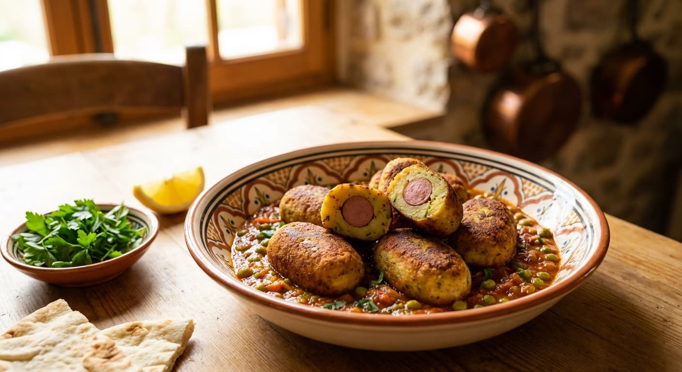 Kotlet-e Sosis — Persian Sausage-Stuffed Potato Croquettes - authentic persian recipe