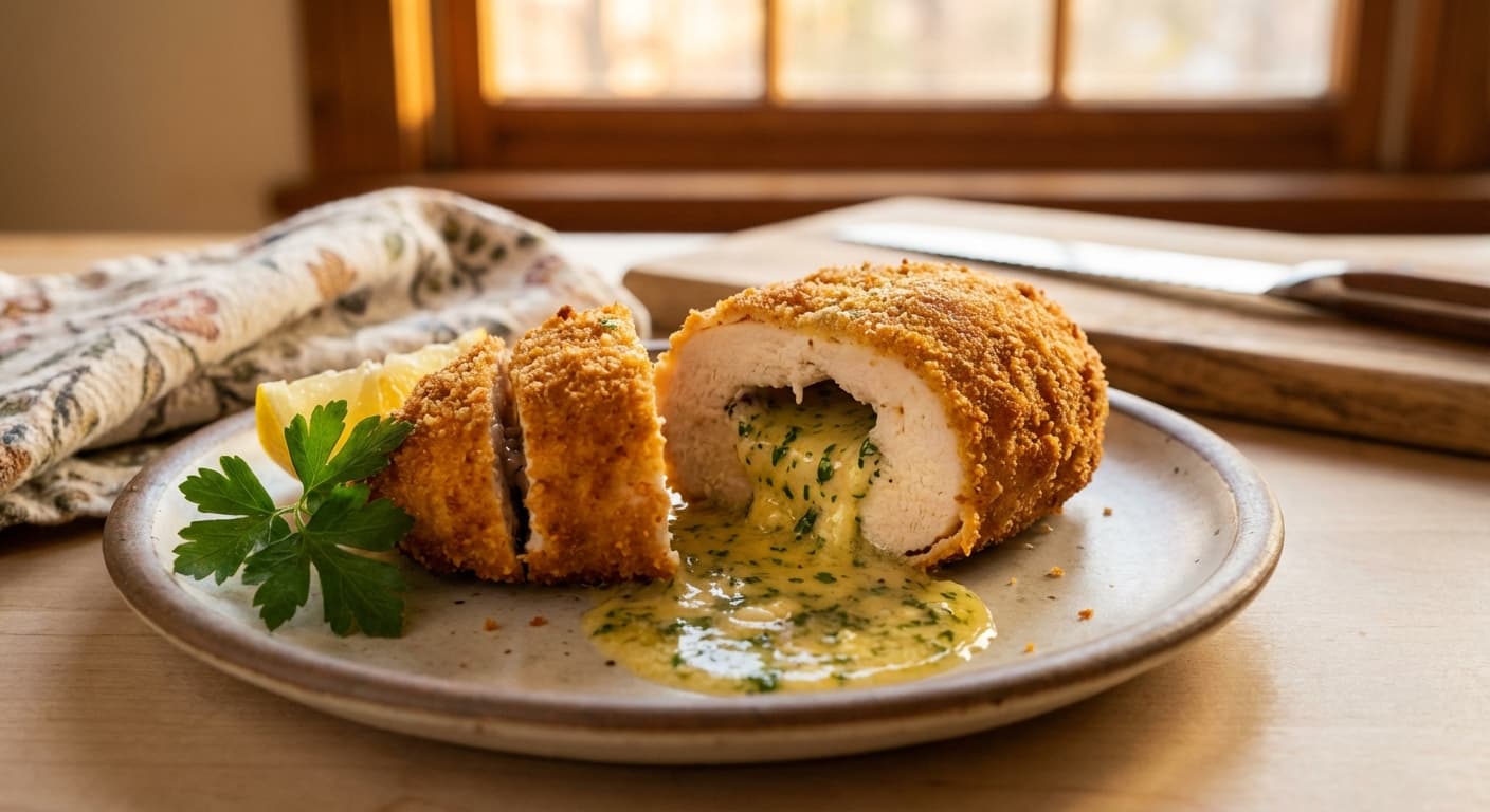 Kotleta po-Kyivsky (Котлета по-киевски) — Classic Chicken Kyiv - authentic international dish