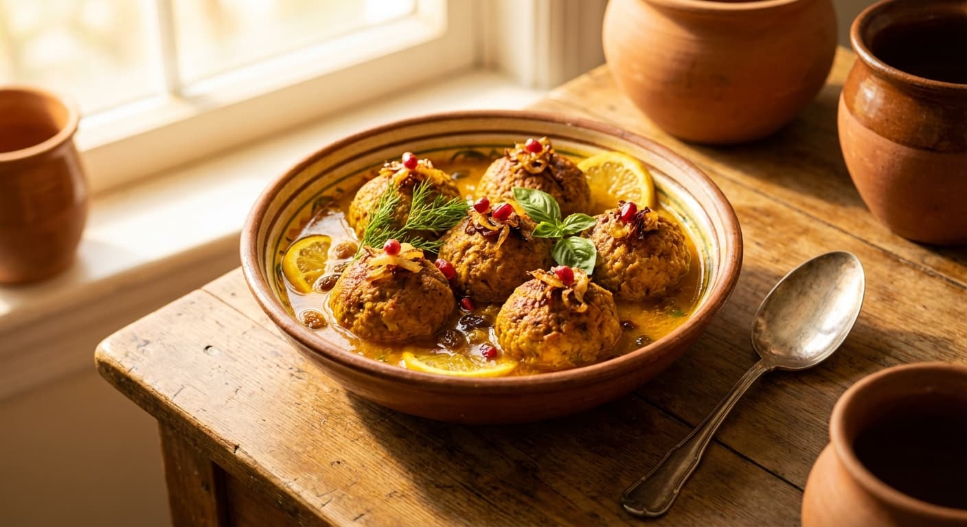 Kufteh Holoo — Persian Peach-Style Meatballs - authentic persian recipe