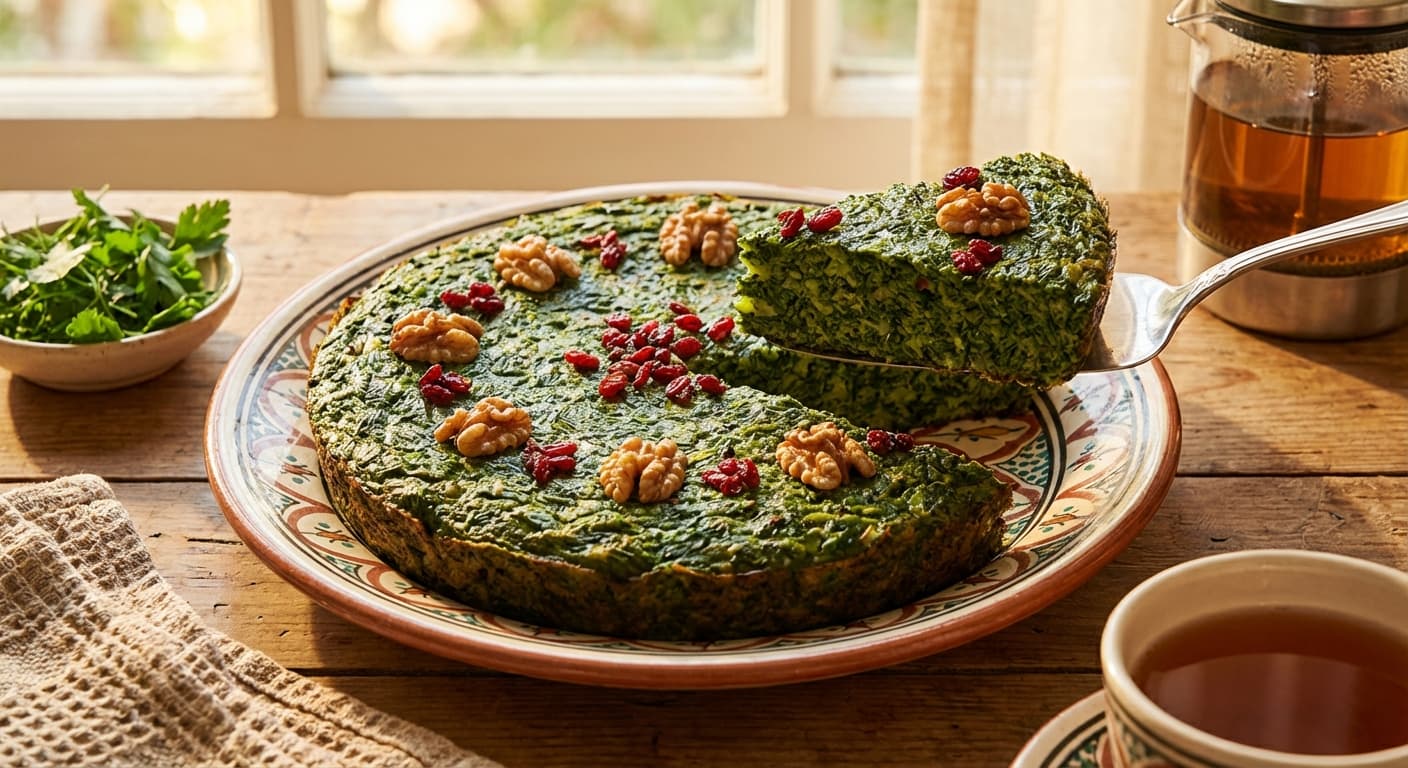 Kuku Sabzi — Persian Herb Frittata - authentic persian recipe