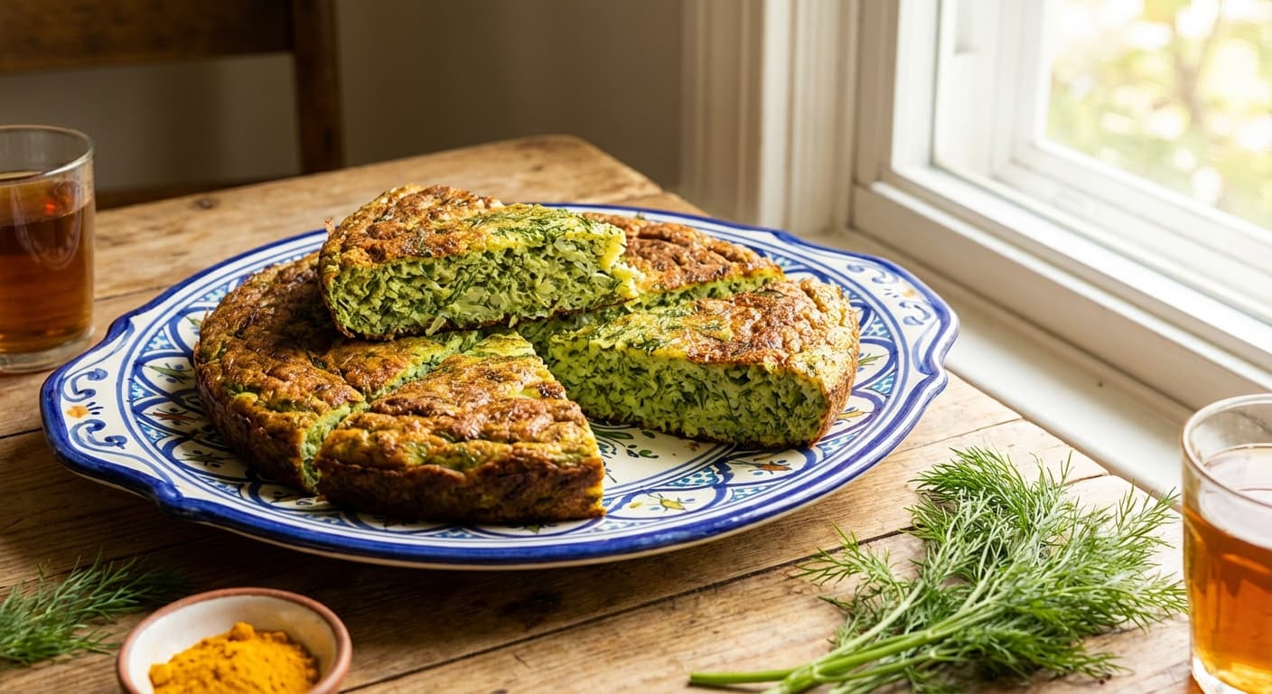 Kuku Shevid — Persian Dill Frittata - authentic persian recipe