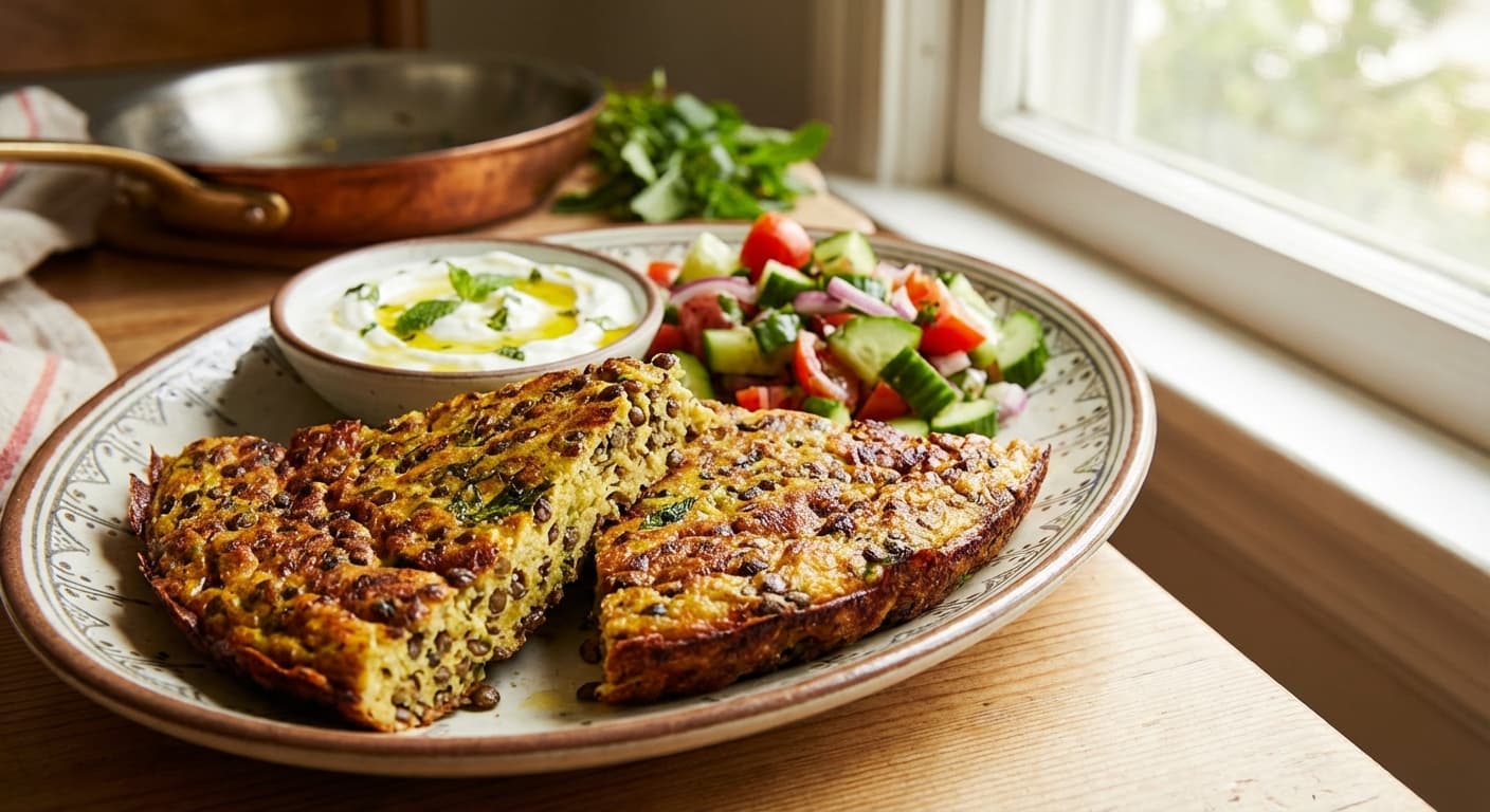 Kuku-ye Adas — Persian Lentil Frittata - authentic persian recipe