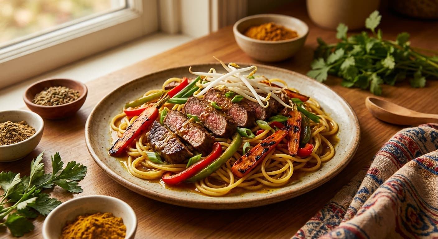 Makaroni Goosht Gosaleh — Persian-Style Beef Pasta - authentic persian recipe