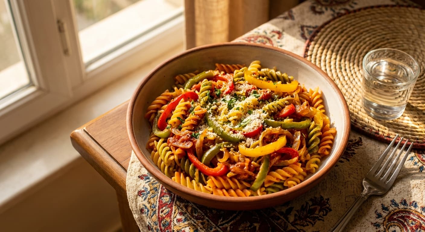 Makaroni Haye Rangi — Persian-Style Colorful Pasta - authentic persian recipe