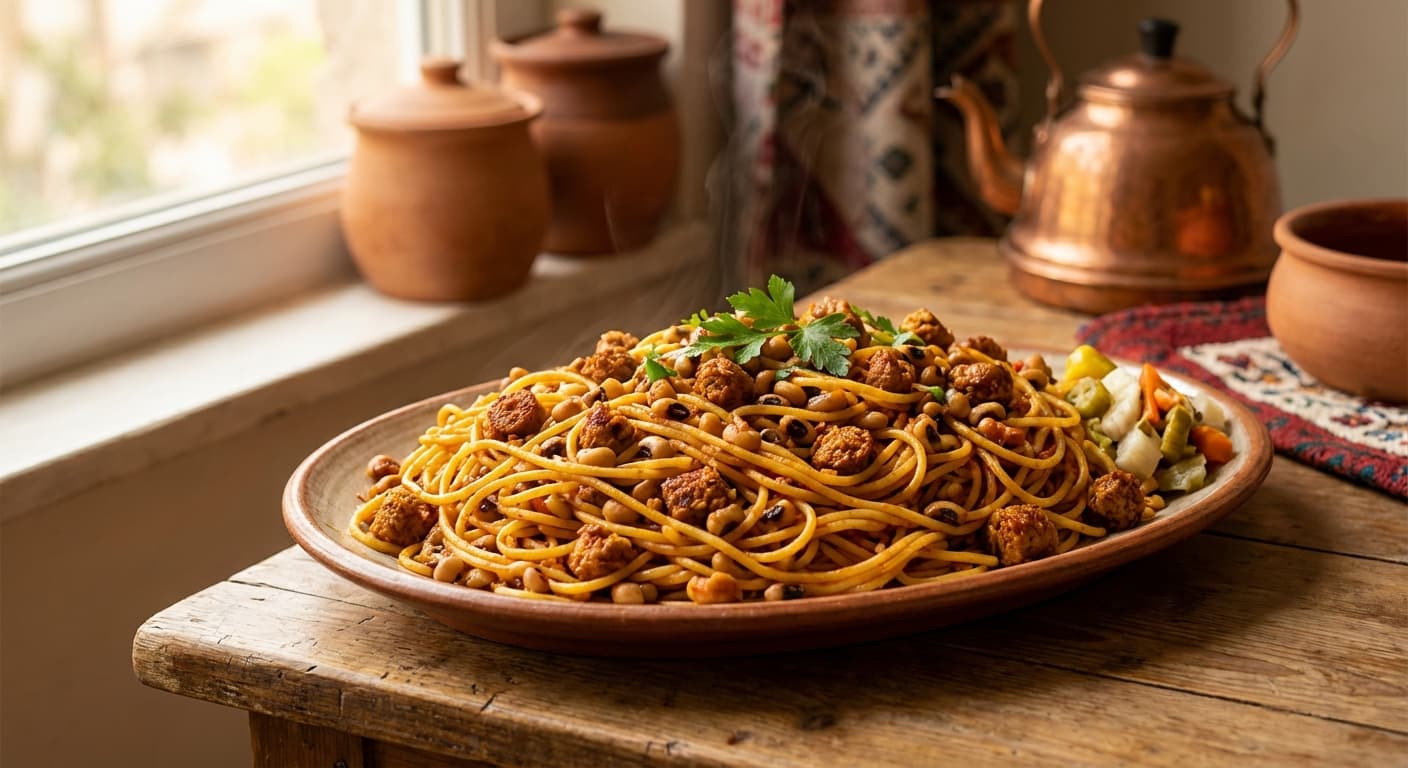 Makaroni Sosis — Persian-Style Sausage Macaroni - authentic persian recipe