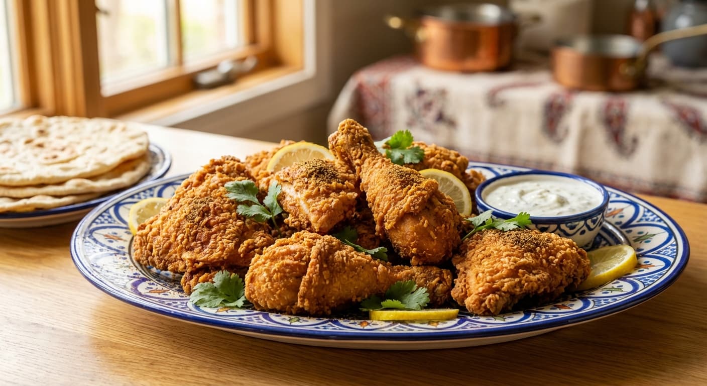 Morgh-e Sokhari — Persian-Style Crispy Fried Chicken - authentic persian recipe