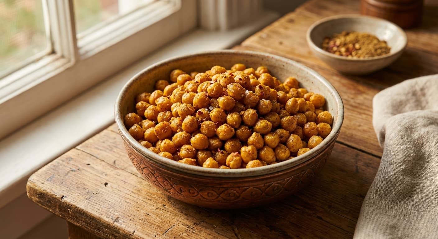 Nokhod Boo Dadeh — Persian Spiced Roasted Chickpeas - authentic persian recipe