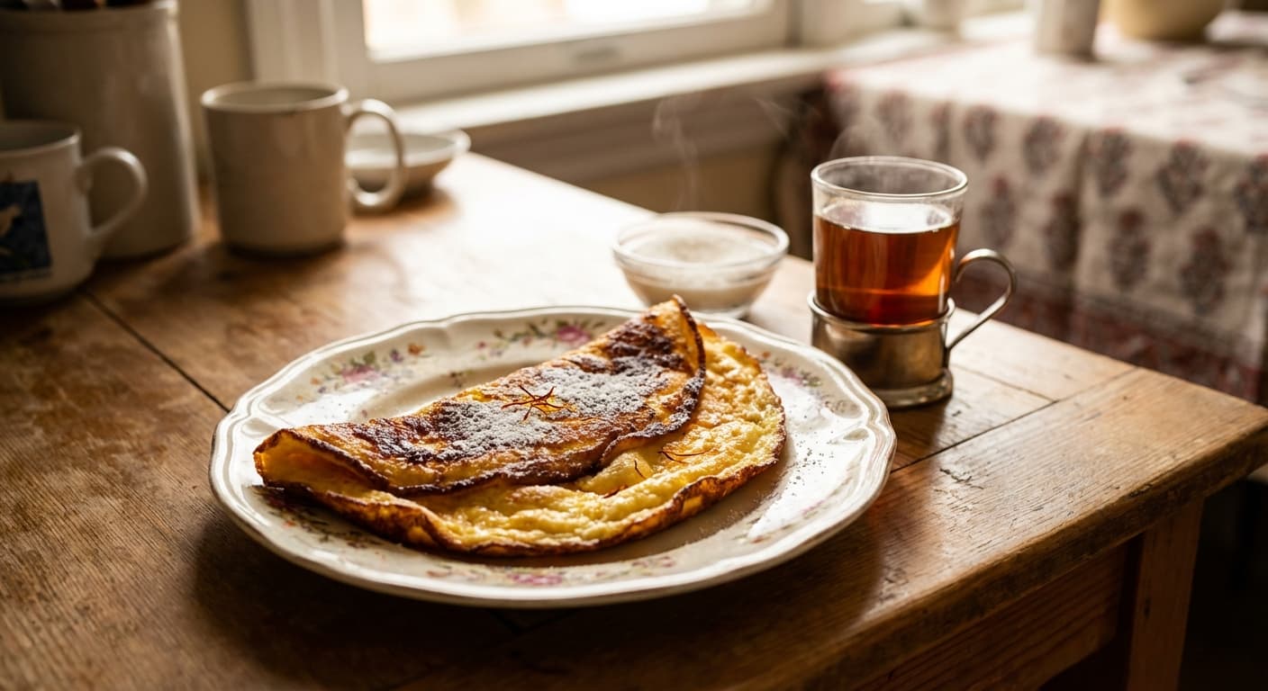 Omelet Shekar — Persian Sweet Sugar Omelette - authentic persian recipe