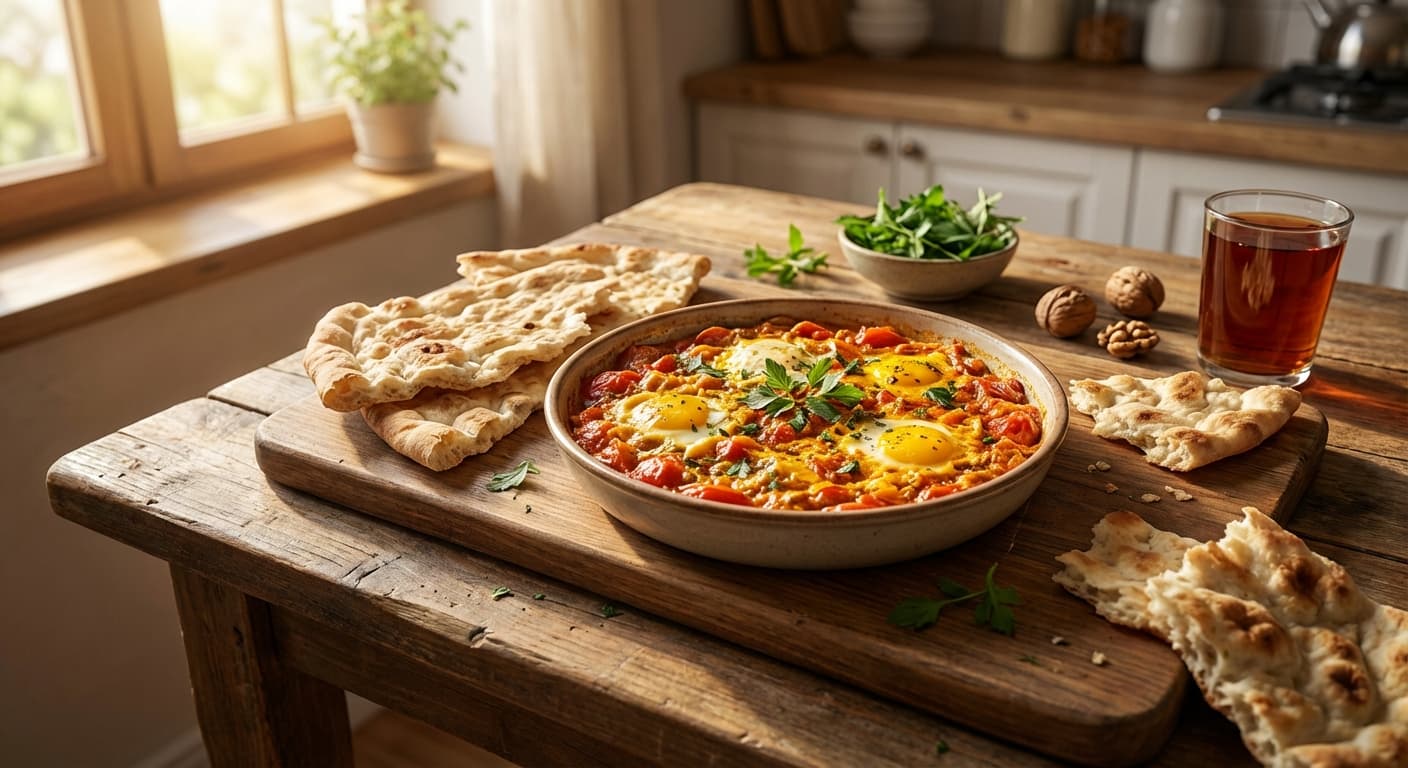 Omlet-e Gojeh — Persian-Style Tomato Omelet - authentic persian recipe