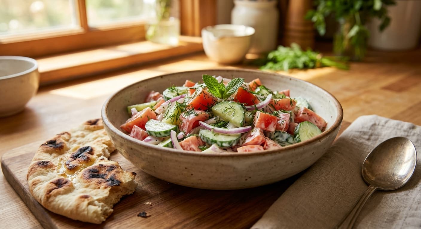 Ordor Goje Farangi — Persian Tomato & Cucumber Hors d'Oeuvre - authentic persian recipe